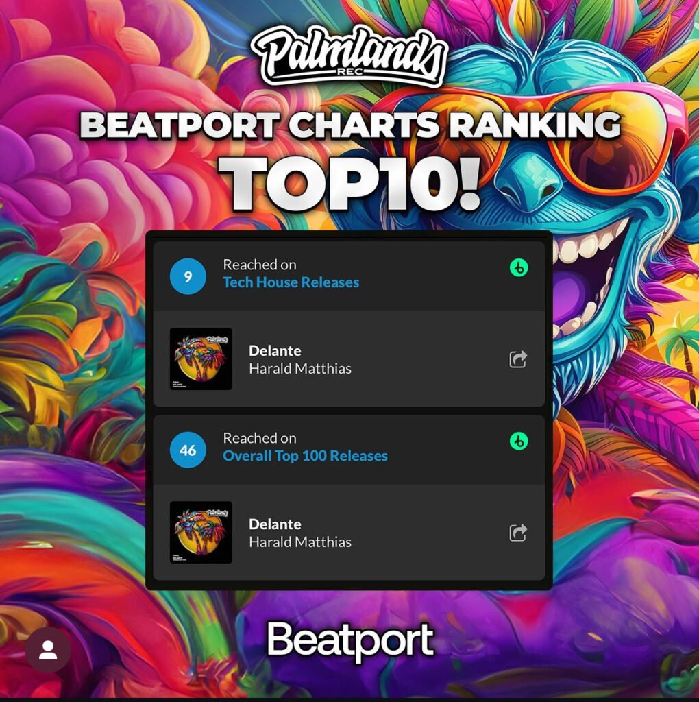 Harald Matthias Palmlands Records Beatport Charts Top 10