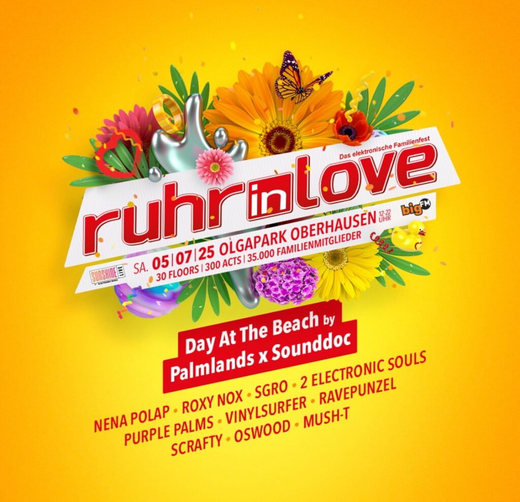 Ruhr in Love 2025: Palmlands Records is back with a redesigned Tech House Floor! 9 Ruhr in Love 2025
