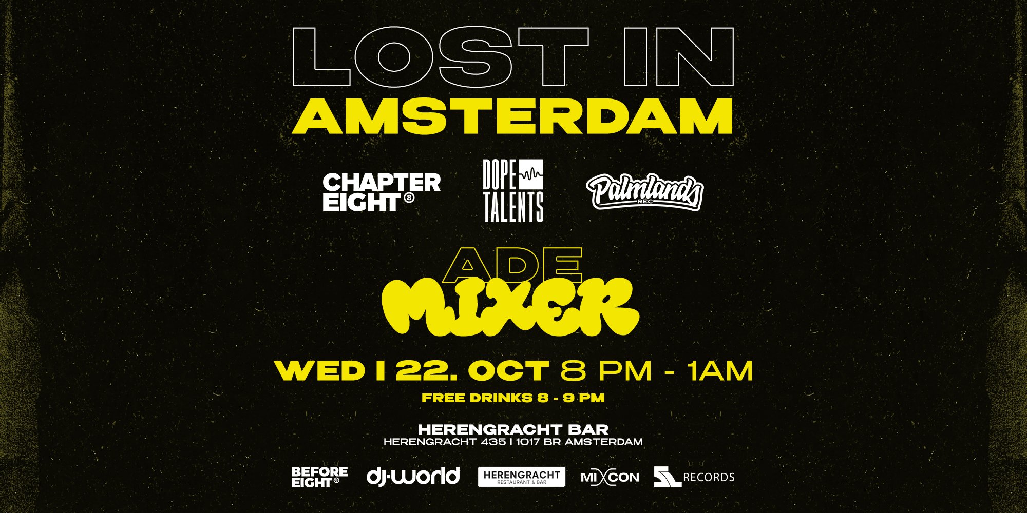 Amsterdam Dance Event 2025 Herengracht Bar Networking