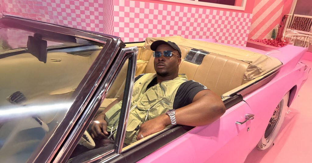 Jordvn Prince on Palmlands Records - in a fancy car