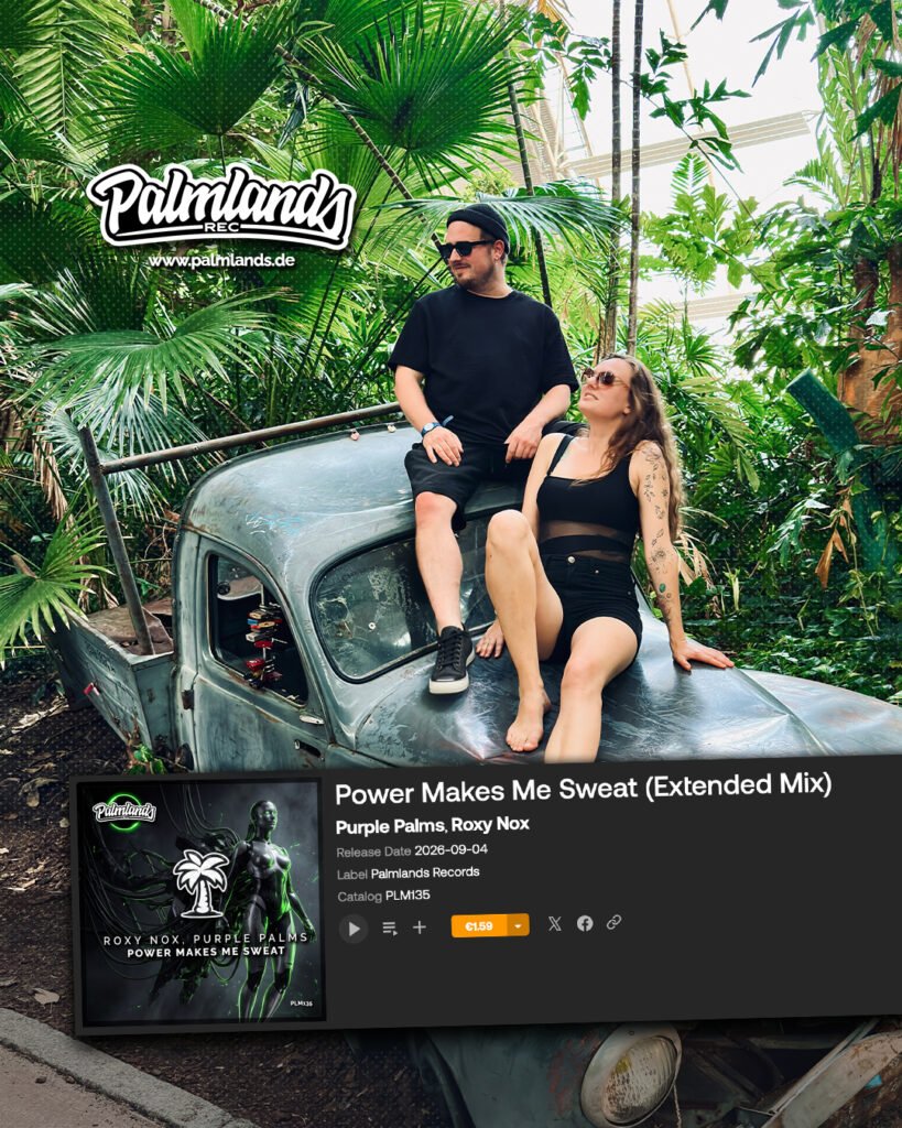 Purple Palms & Roxy Nox new music on Palmlands Records